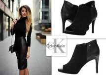 NOU! Cizme botine elegante Calvin Klein