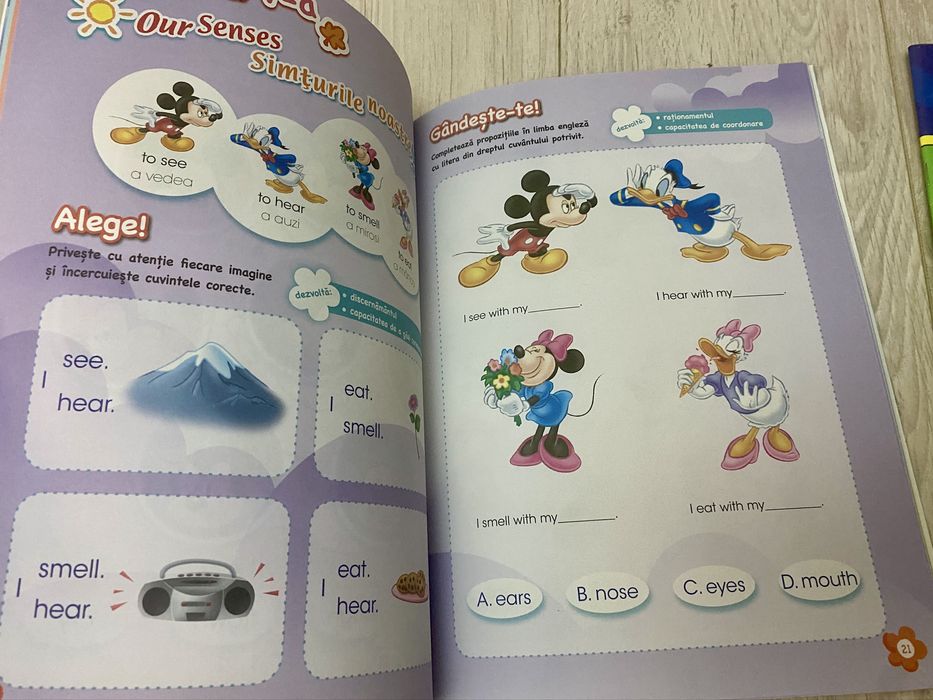 Set 5 carti Disney English -noi