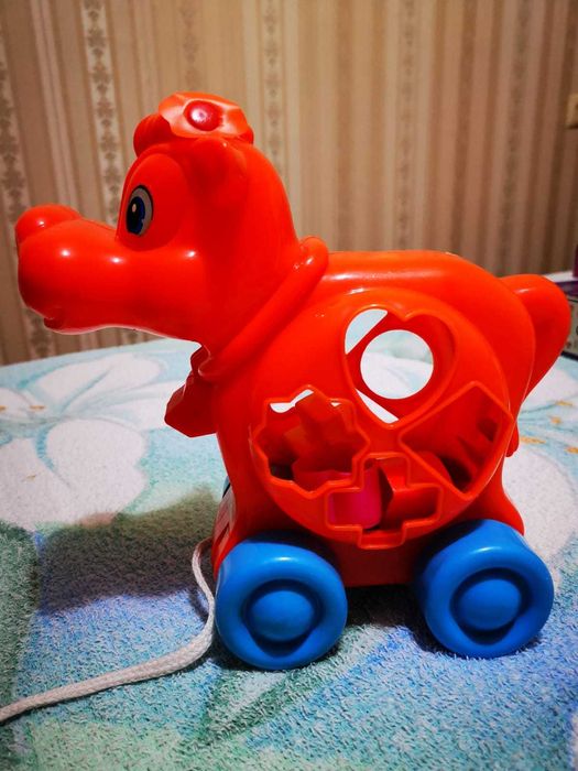 игрушка детская "Коровка" для моторики пальцев.