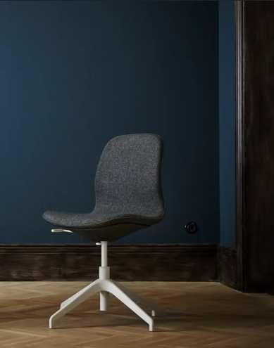 Scaun conferinţă, LÅNGFJÄLL IKEA - Gunnared gri închis/alb