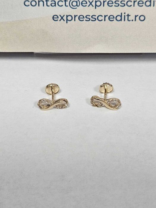 Cercei aur 14k 1.03g (33620/30 Pacurari 2) Garantie 2 ani!