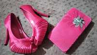 Туфли и сумочка розовые