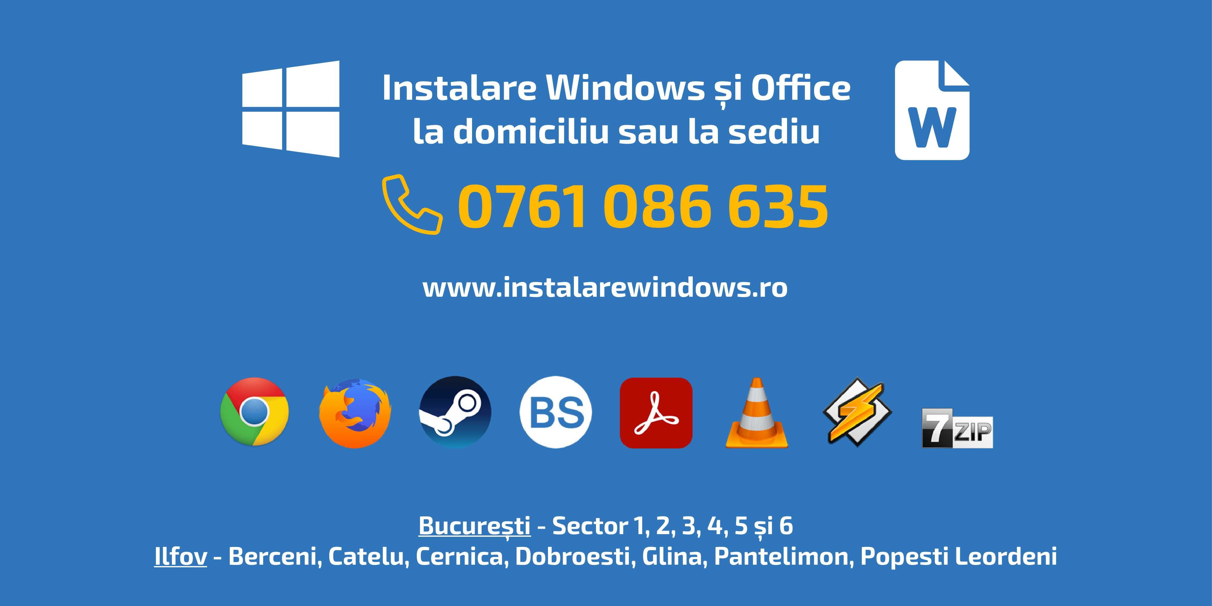 Instalare Windows la domiciliu sau la sediu, Reinstalare Windows