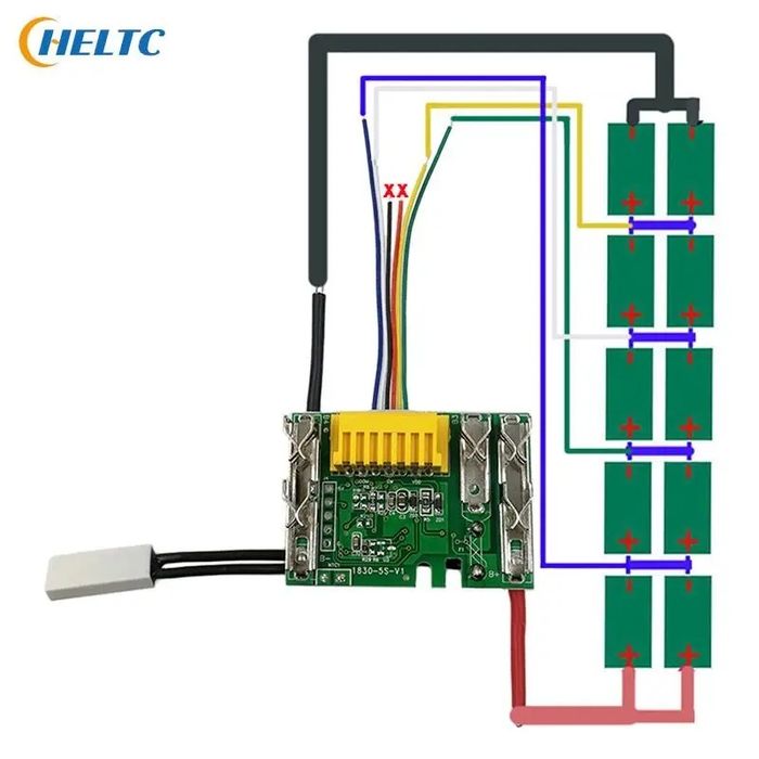 BMS MAKITA - Placa BMS acumulator Makita BL1830 - BL1860, si BL1430