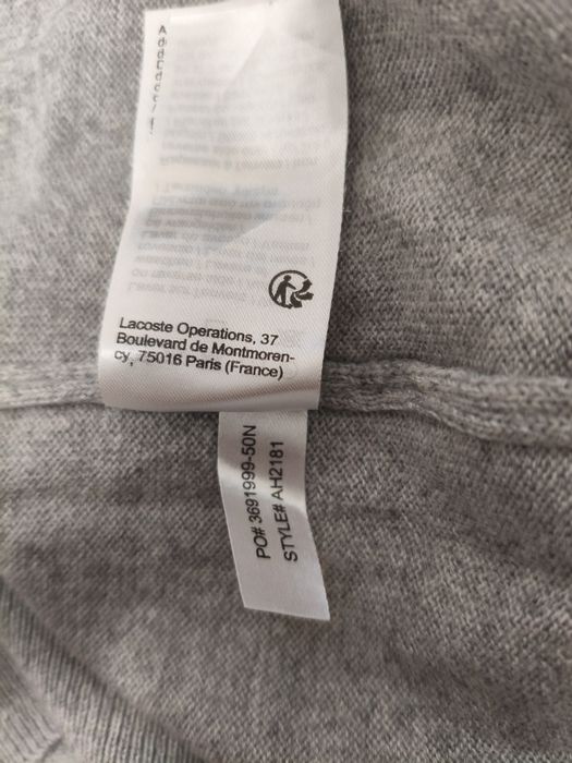 Pulover Lacoste mărime L/XL bărbat lâna wool lînă bluzon casual sport