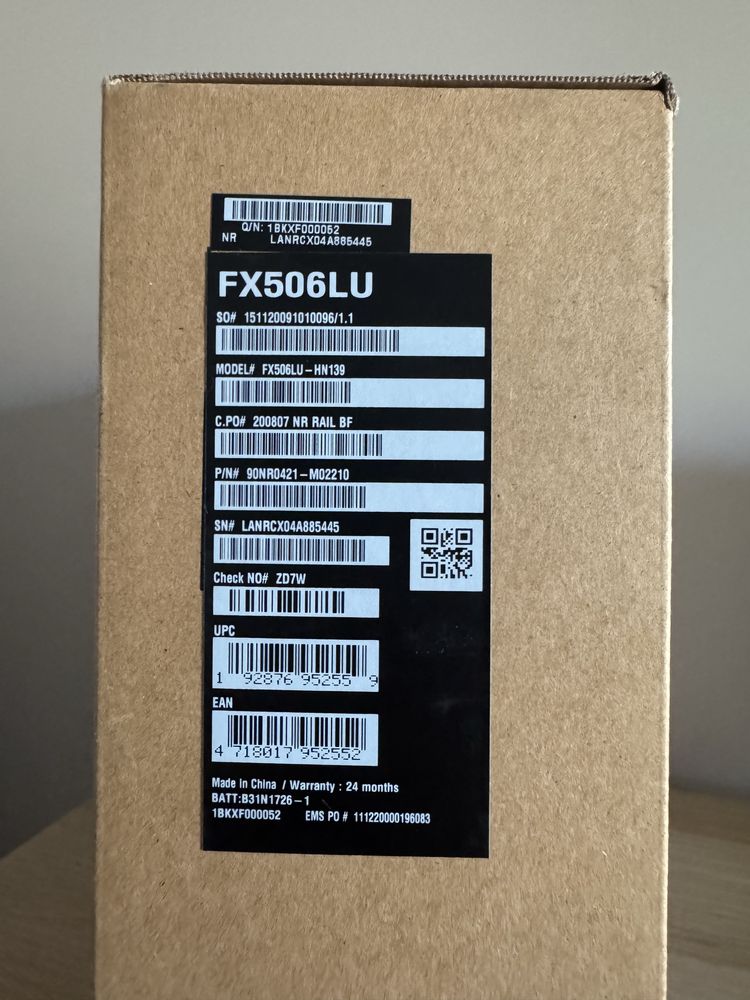 Asus TUF F15 1660Ti лаптоп 144Hz