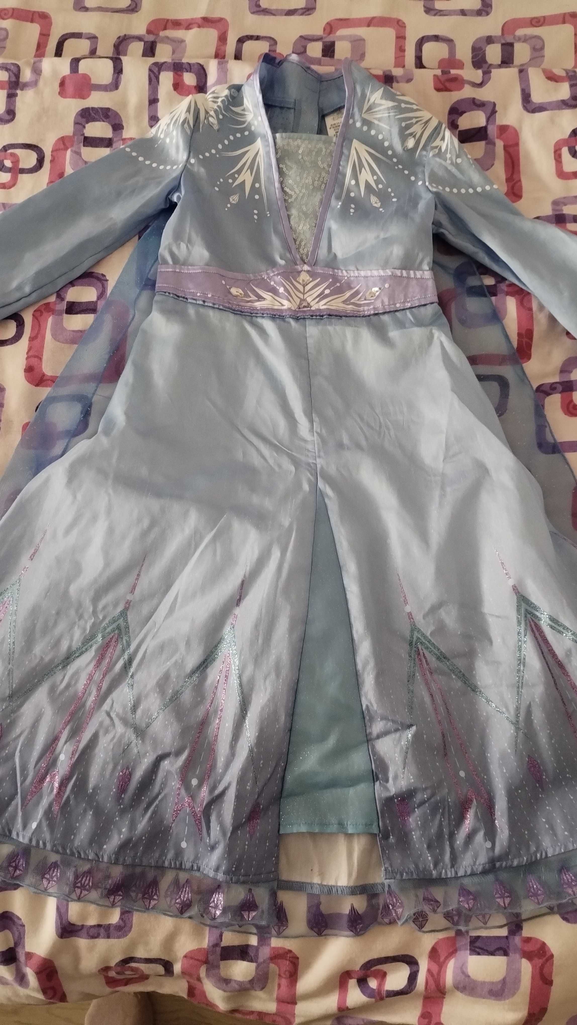Costum Printesa Elsa deluxe pentru fată – Regatul de gheață 2 (Froze)
