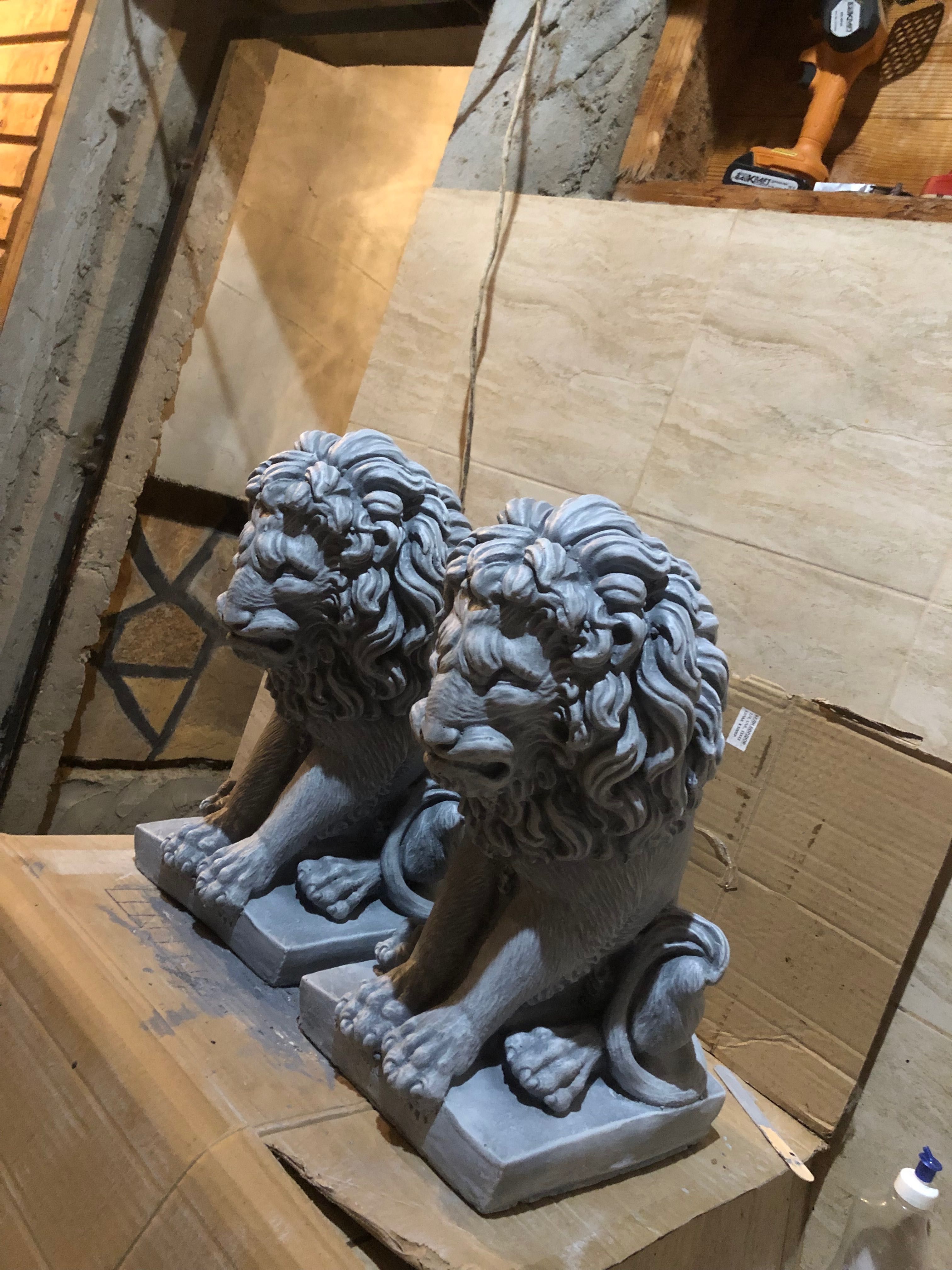 Статуи Лъвове Градински фигури