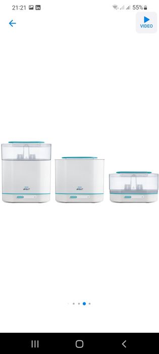 3-IN-1 Sterilizator electric cu aburi Philips-AVENT