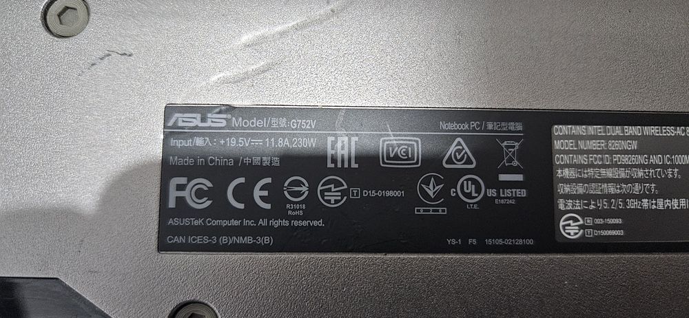 Laptop gaming ROG