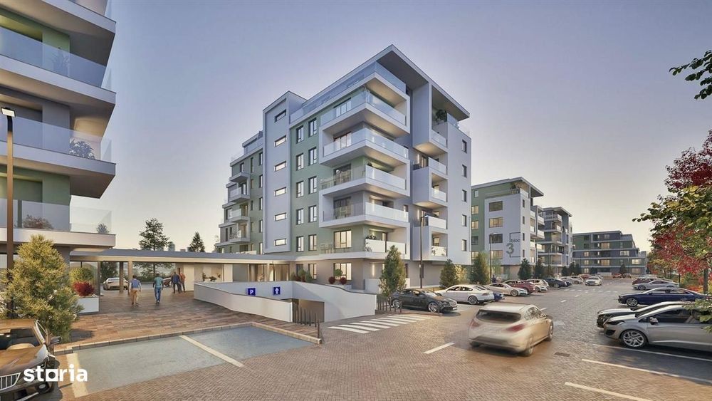 Ap 2 camere in bloc nou - 53 mpu + balcon, parcare - Calea Surii Mici