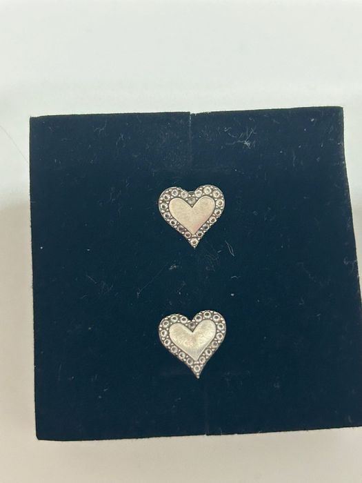 Cercei din aur alb 14K