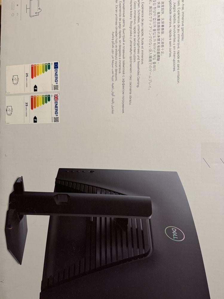 Monitor Gaming curbat Dell LED VA 27” 1ms QHD 165Hz AMD Freesync