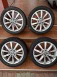 Jante de aluminiu originale VW R17 model Dijon cu cauciucuri de iarna
