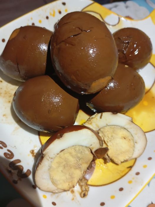 Яйца в китайском прянном соусе