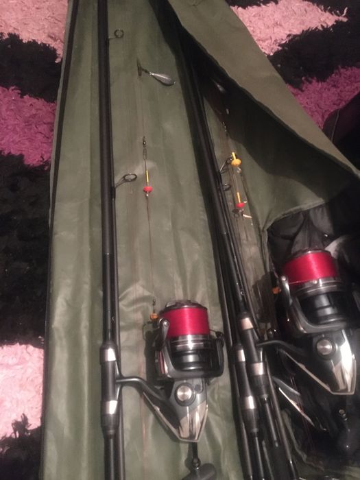 Продавам шаранджийски въдици комплект