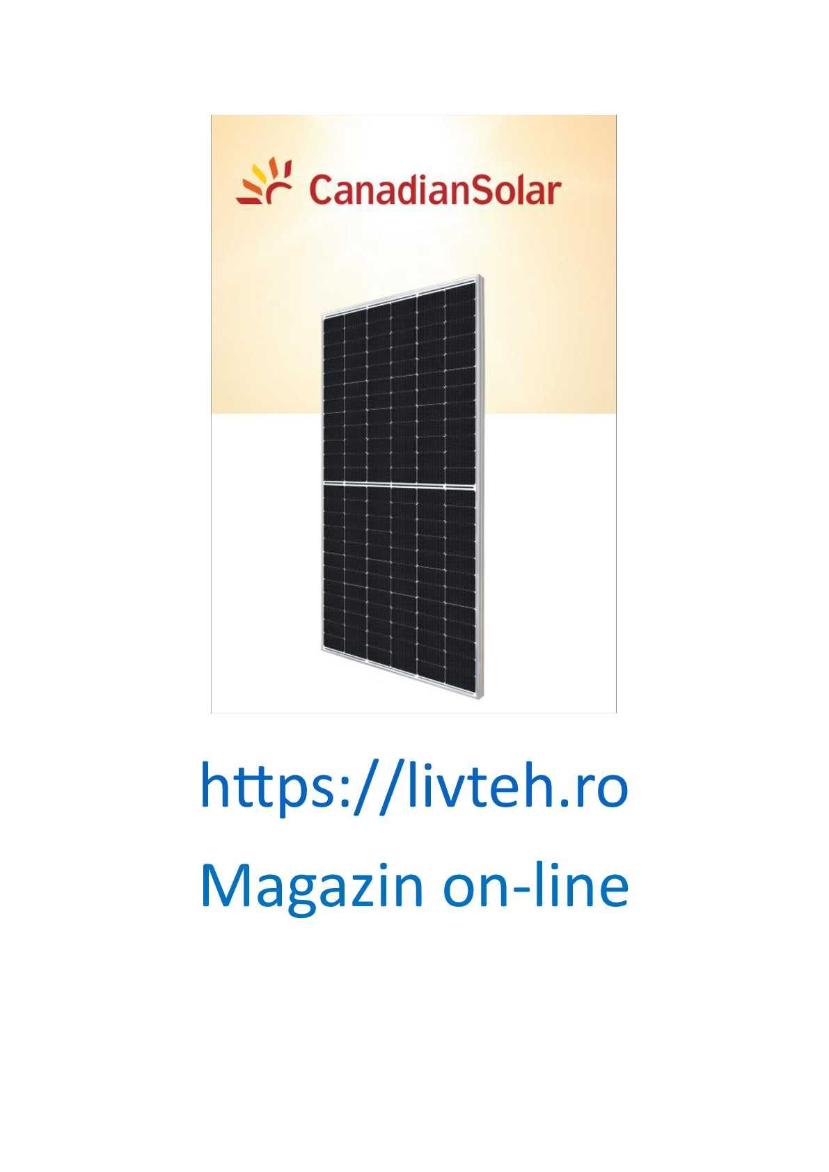 Panouri Canadian Solar CS6R-410W BF, CS6W-570T, Invertoare Huawei...