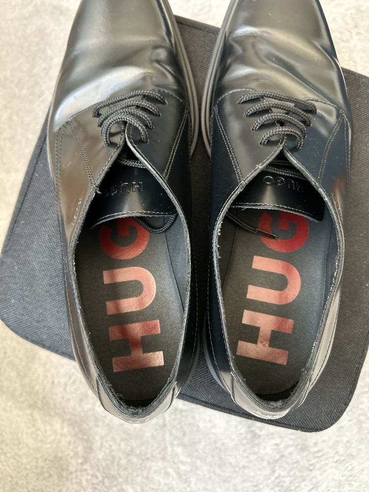 Hugo Boss Hugo Kerr leather derby shoes 42