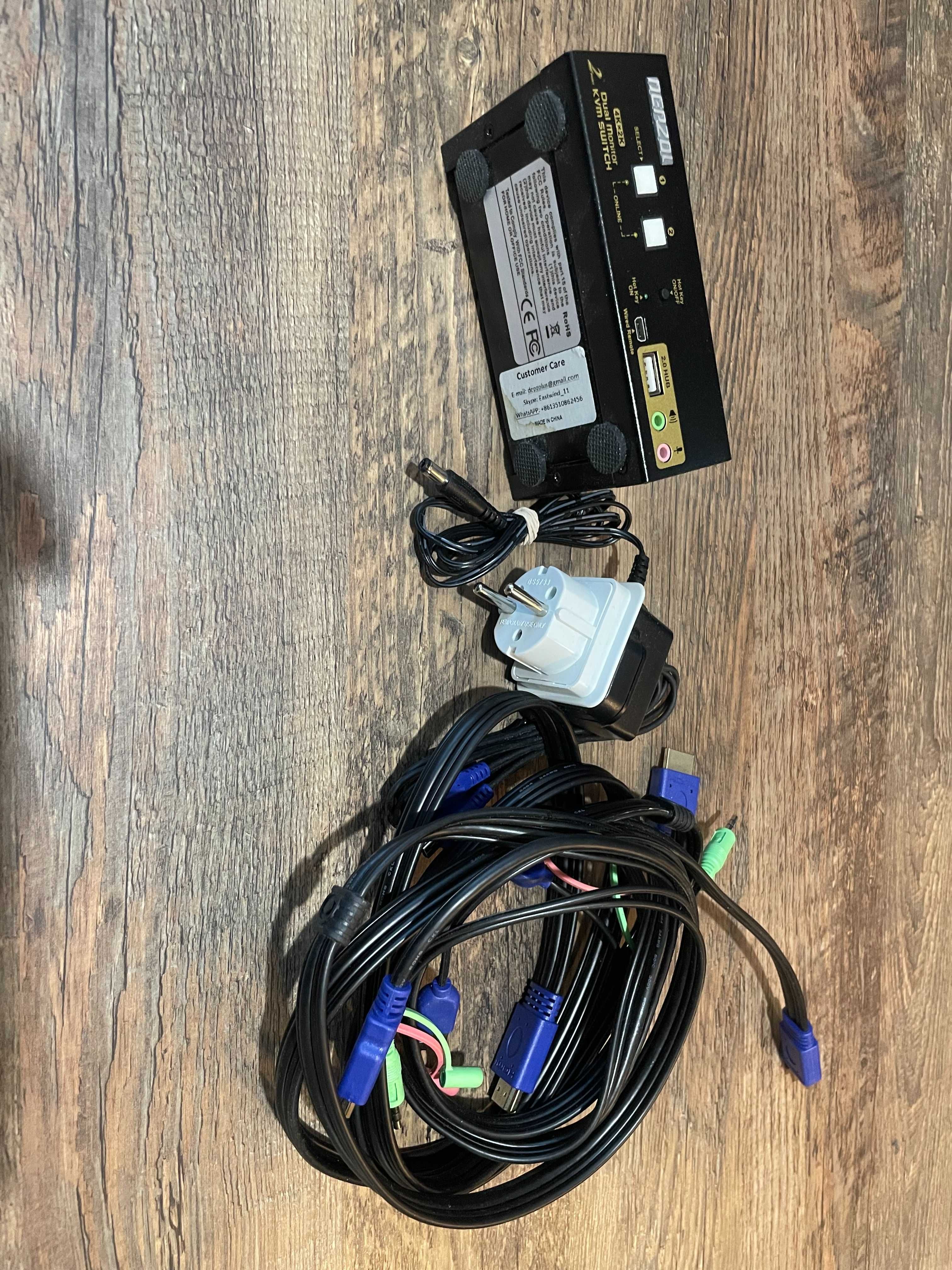 KVM switch 2v1 USB HDMI
