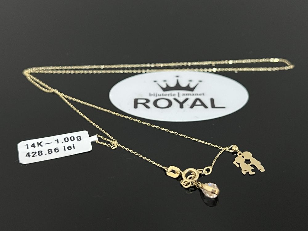 Bijuteria Royal CB : Lănțișor baiat si fata aur 14k 585 1,00 gr