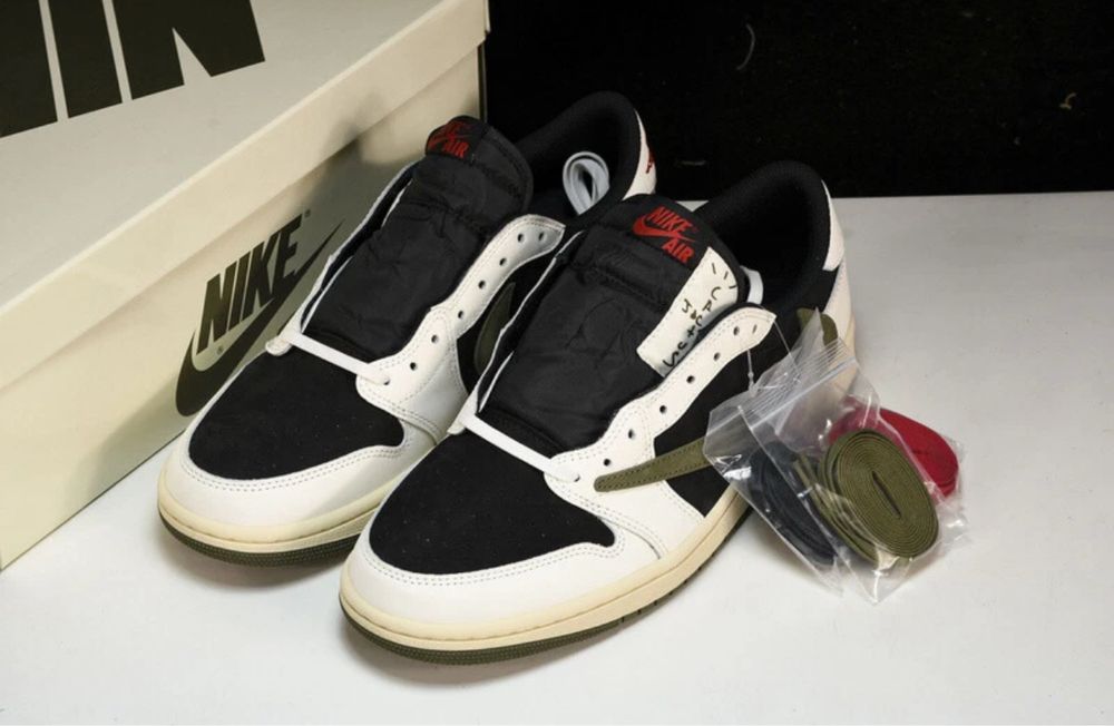 Nike /Air Jordan/ 1 Retro Travis Scott Black Olive - Sales