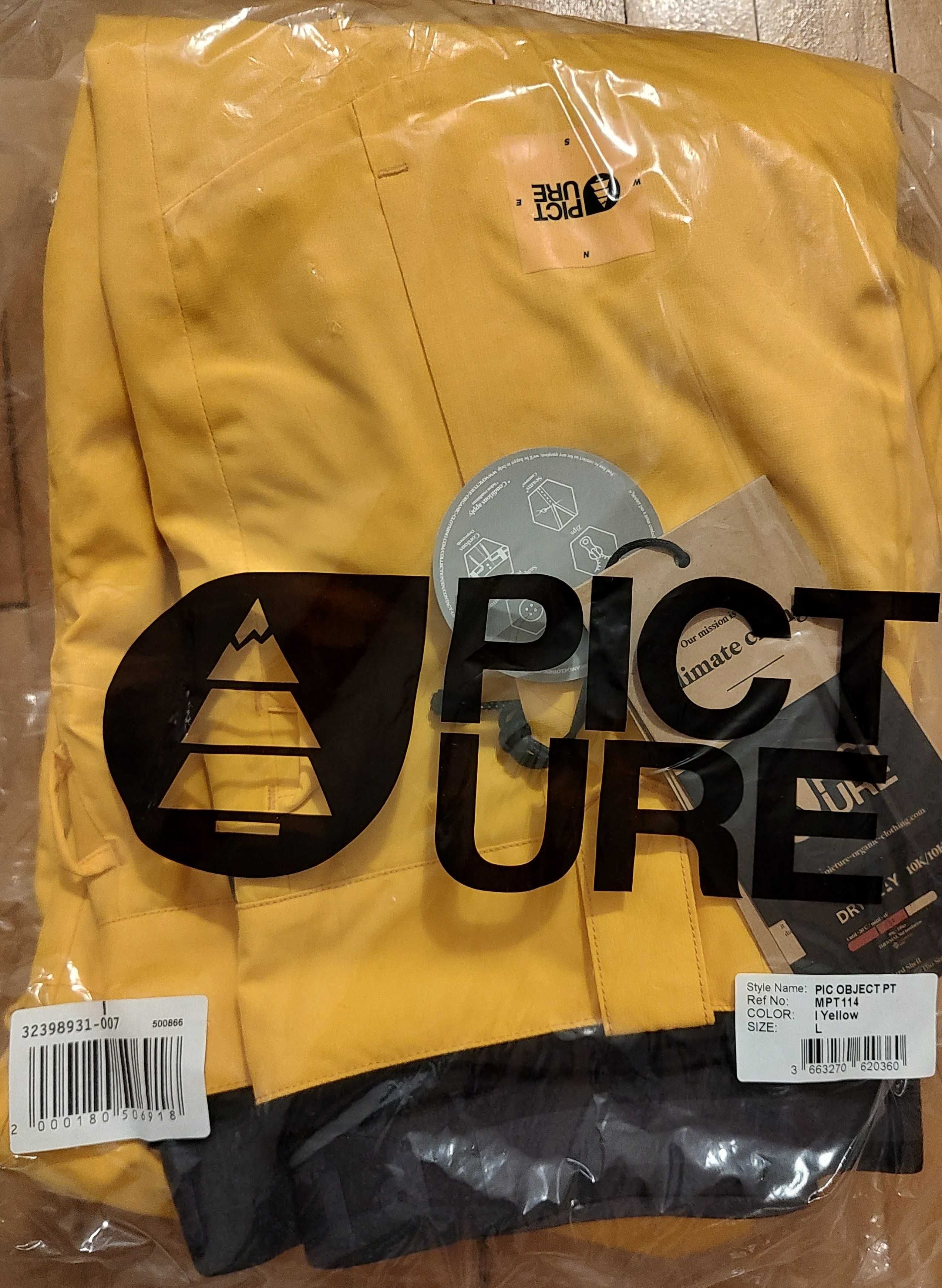 чисто нов ски сноуборд панталон Picture Organic Object, L