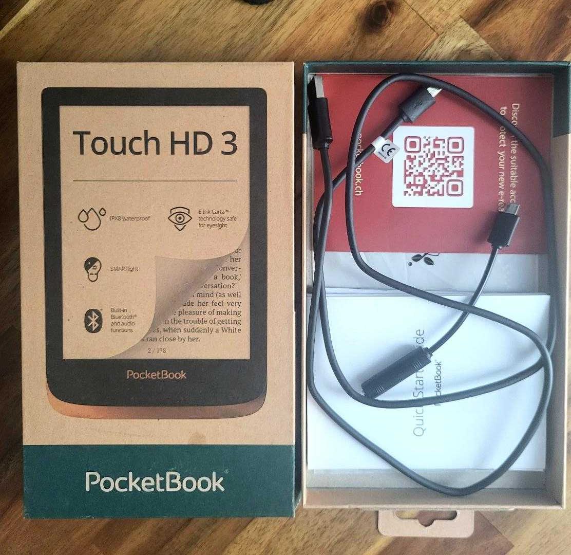 eBook Reader PocketBook Touch HD3, cu husa