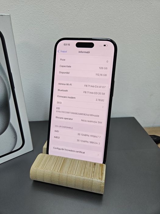 IPhone 15 5G Black 128GB