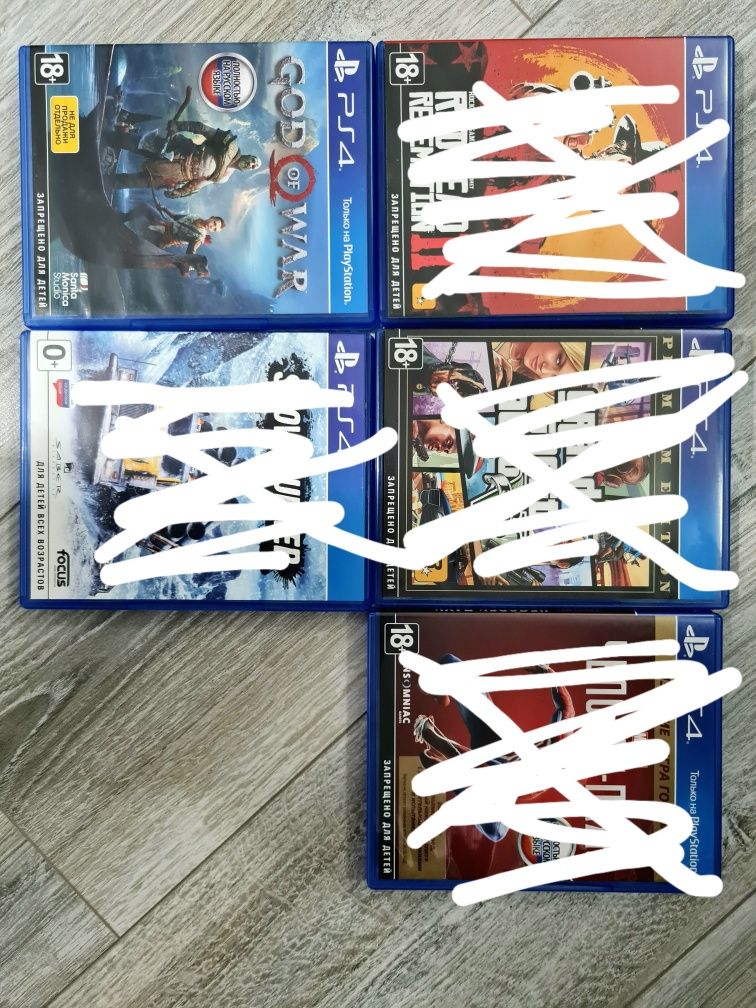 Продам игры на PlayStation 4