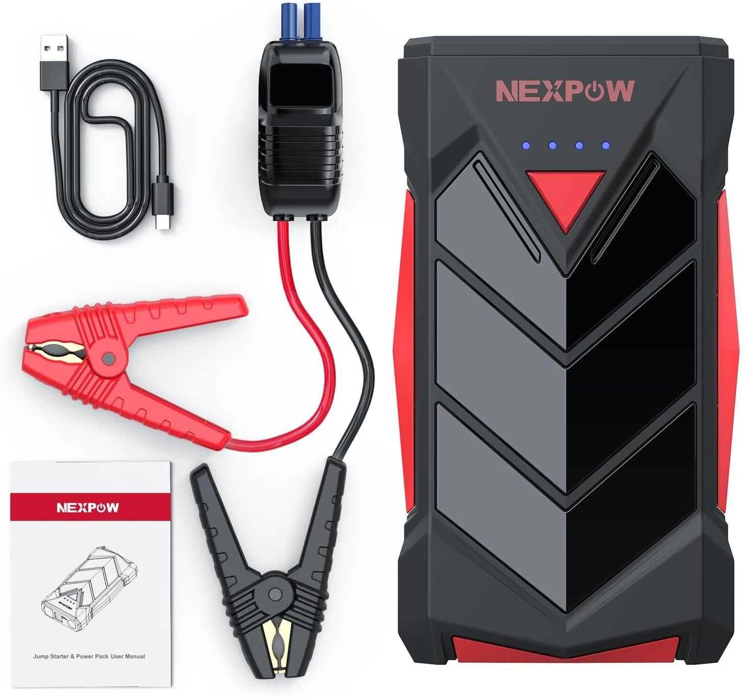 Пусковое зарядное (power bank) устройство NEXPOW T11F 1000A 10400 мAч