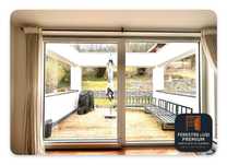 USA CULISANTA PREMIUM LEMN Aluminiu Termopan Balcon Terasa H 240 x 358