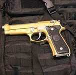 SPECIAL!! Pistol Airsoft UNICAT GOLD Beretta/Taurus 4,6j