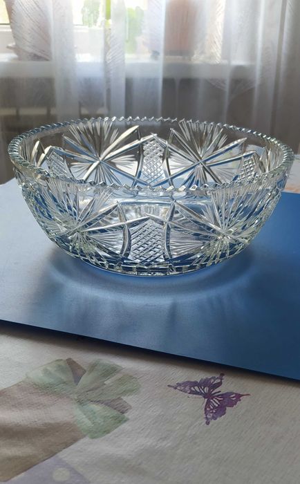 хрустальная ваза-фруктовница