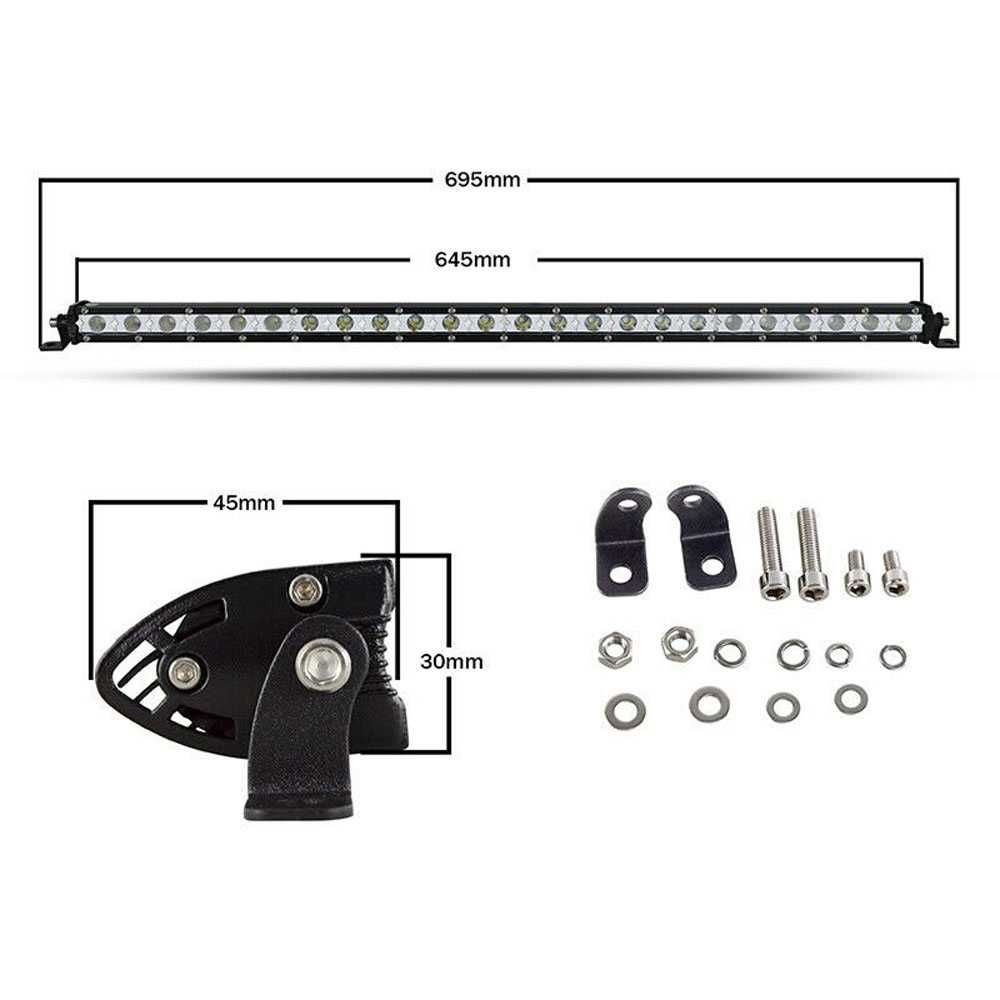 Едноредов SLIM LED BAR 65 см 120W слим лед бар