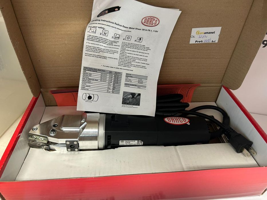 Foarfeca pentru metal Draco 3514-7R Nou -D-