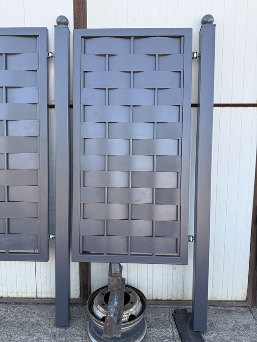 Set de porti tabla impletita vopsita electrostatic ral7024