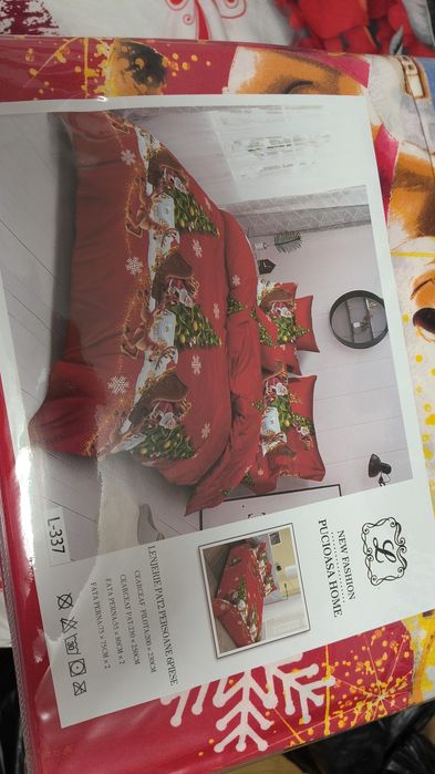 Lenjerie cu tematică de Crăciun