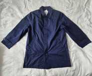 About You x Kevin Trapp Between-Seasons Coat 'Gregor' in Dark Blue