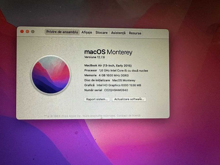 MacBook Air A1466 2015 i5 4GB