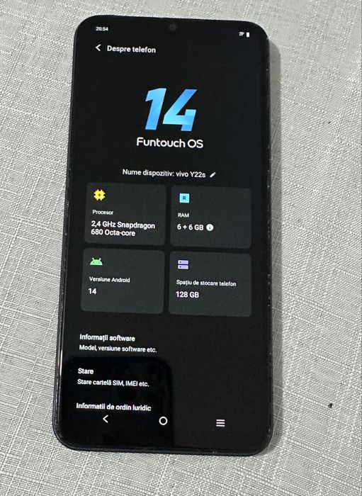 De vanzare VIVO Y22s