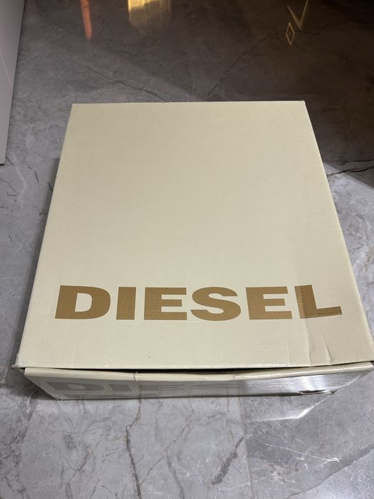 Diesel black suede ankle boots