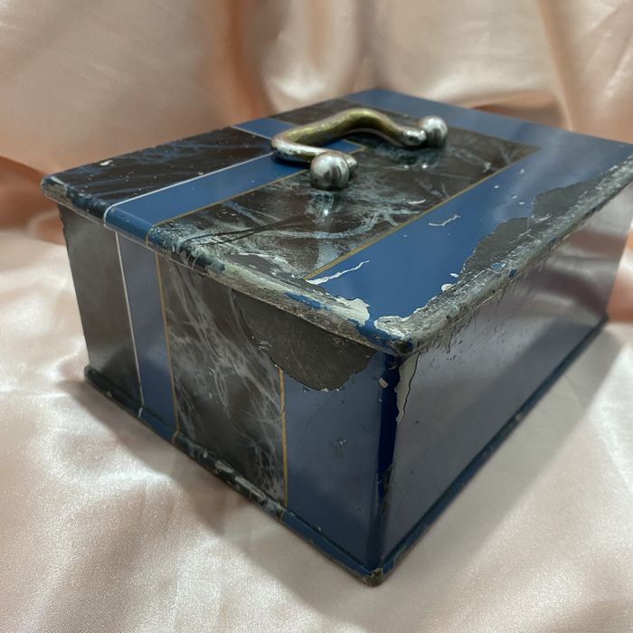 Cutie de valori/seif din fier, grea, cu cheie