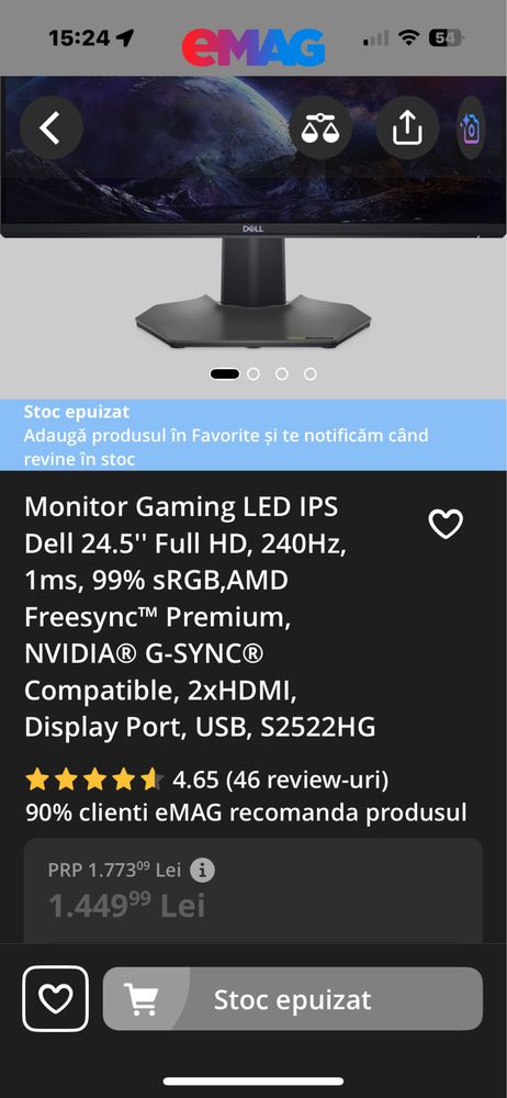 Pc gaming High End + Monitor 240hz pachet