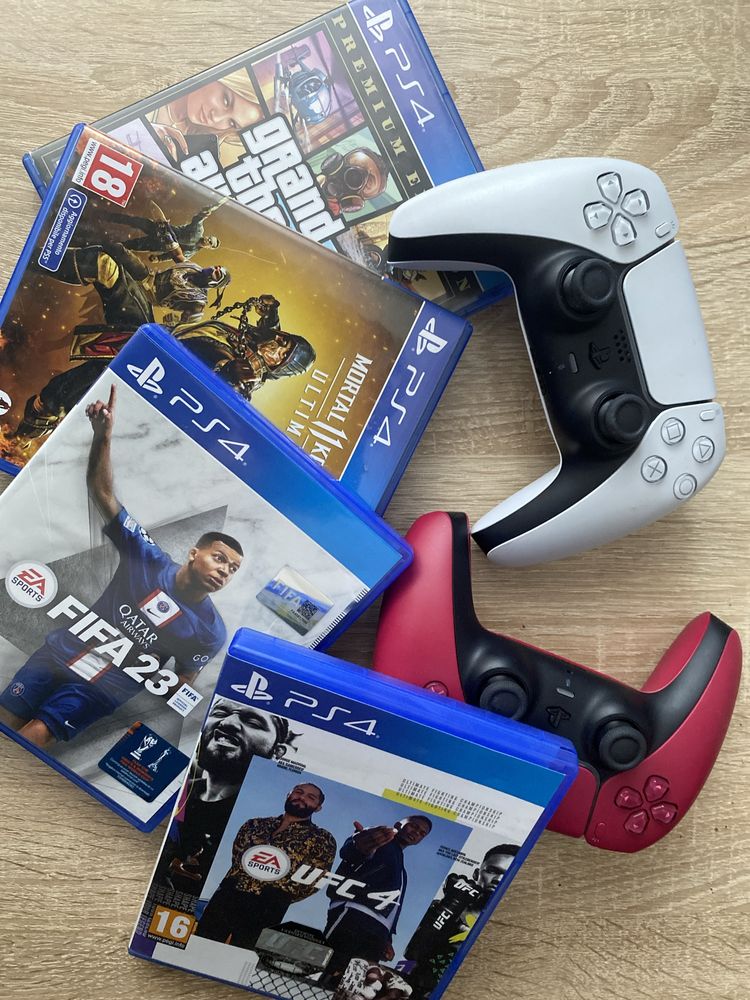 PS 5 два джойстика 4 диска !