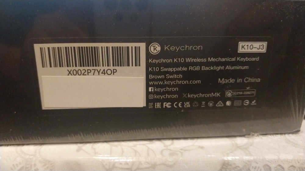 Запечатанная Keychron K10 K10-J3 Brown Tactile Gateron G Pro Switch.