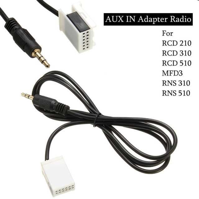 Cablu, Adaptor Audio AUX compatibil VW, RCD510,RCD310,RNS315 cod E306