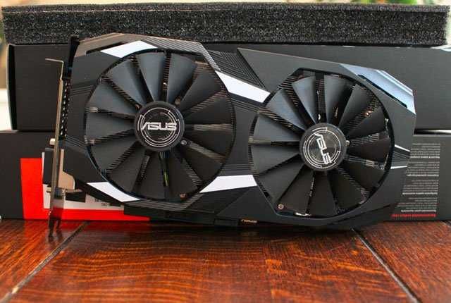 asus radeon rx 580 dual oc, 4gb gddr5,256-bit folosita putin.