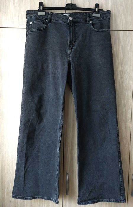 Дамски черни дънки H&M Wide Hight Jeans