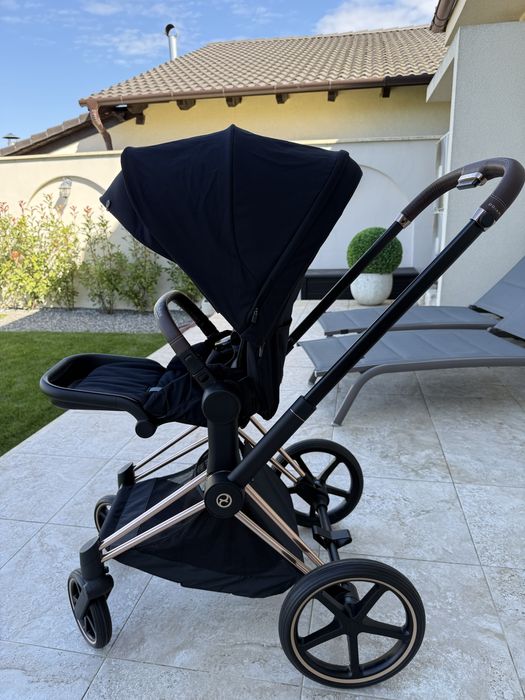 Carucior Cybex Priam 4 Sepia Black Special Edition Rose Gold