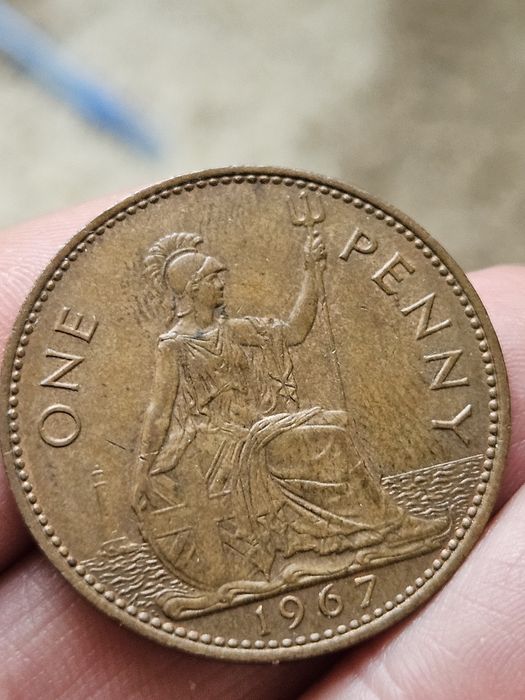Monedă de un PENNY 1967